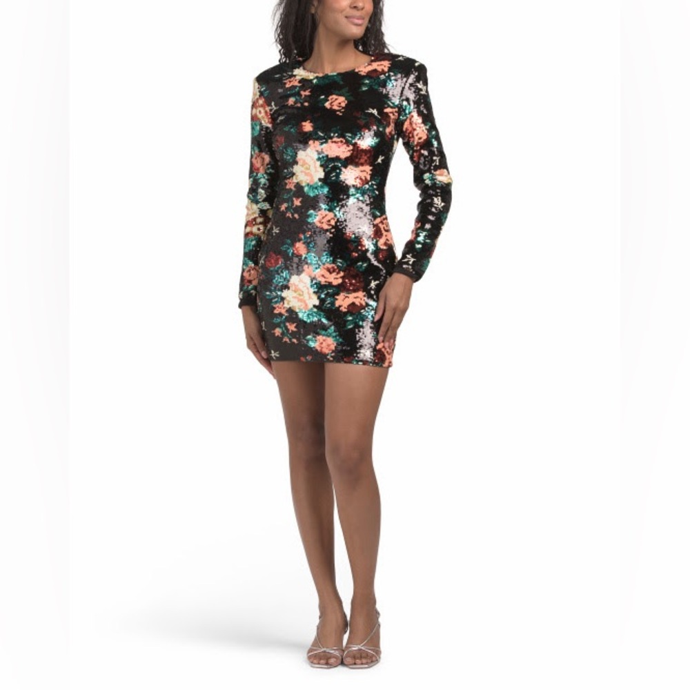 Helsi Floral Sequin Dress
